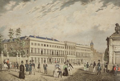 View of the Royal Palace, Brussels, c.1830 by Basile de Loose